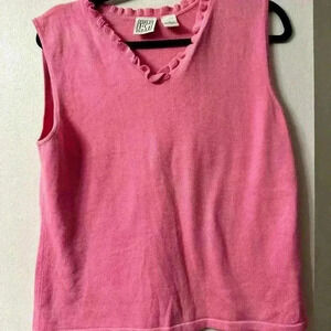 Vintage FIELD GEAR pink tank top size medium